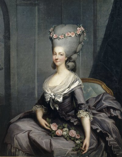 Retrato de Marie Louise Thérèse de Savoy, princesa de Lamballe (1749-1792) de Antoine François Callet